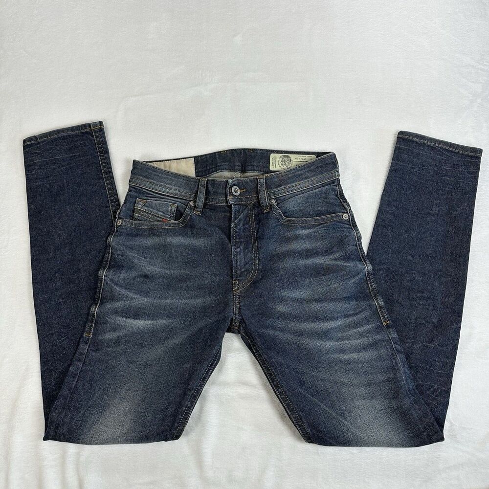 Diesel Thommer Slim Skinny Jeans Mens 27x29 Blue Stretch Distressed